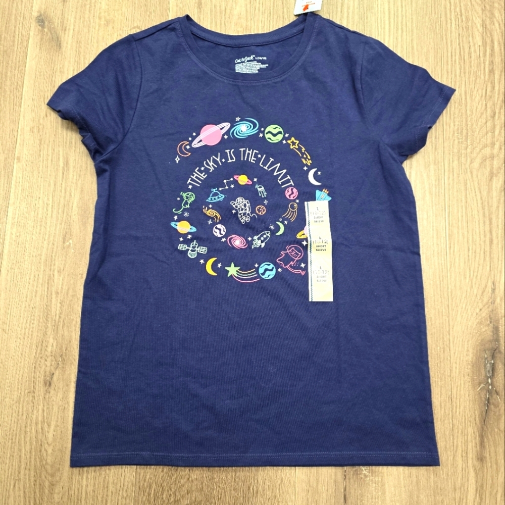 NWT Kids Cat &‎ Jack Short Sleeve Tee Size 10/12 (L)